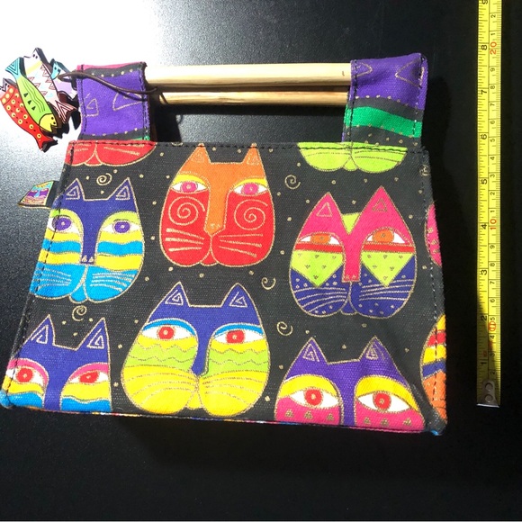 NWOT Very Rare Laurel Burch Multi Coloured Clutch (Sm) - Picture 15 of 17